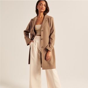 Abercrombie Wool Blend Dad Coat
